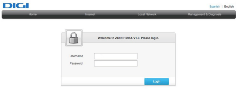 Digi router adminfelületének jelszava - Project G6
